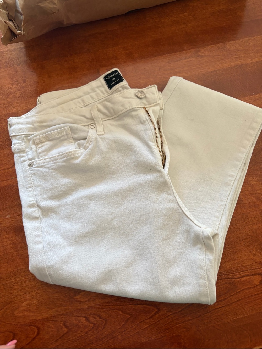 JustBlack White Jeans - Size 33